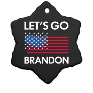 LETS GO BRANDON Ceramic Star Ornament