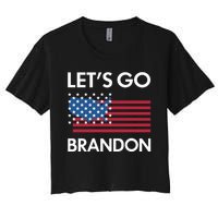 LETS GO BRANDON Women's Crop Top Tee