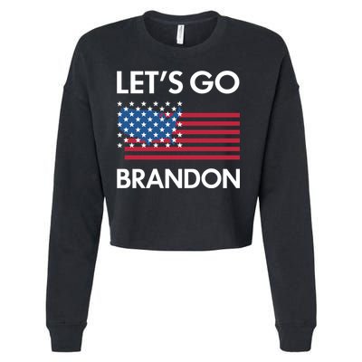 LETS GO BRANDON Cropped Pullover Crew