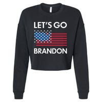 LETS GO BRANDON Cropped Pullover Crew