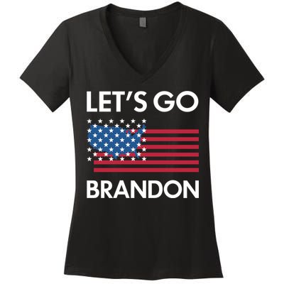 LETS GO BRANDON Women's V-Neck T-Shirt