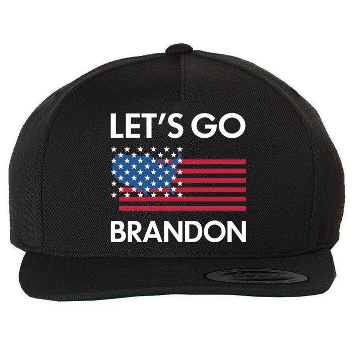 LETS GO BRANDON Wool Snapback Cap