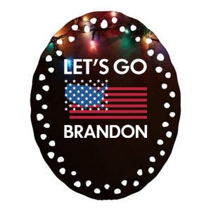 LETS GO BRANDON Ceramic Oval Ornament