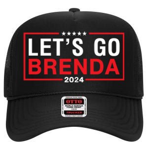 LetS Go Brenda Kamala 2024 High Crown Mesh Back Trucker Hat