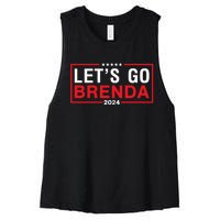 LetS Go Brenda Kamala 2024 Women's Racerback Cropped Tank