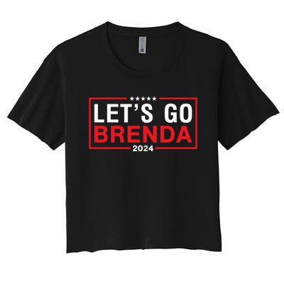 LetS Go Brenda Kamala 2024 Women's Crop Top Tee