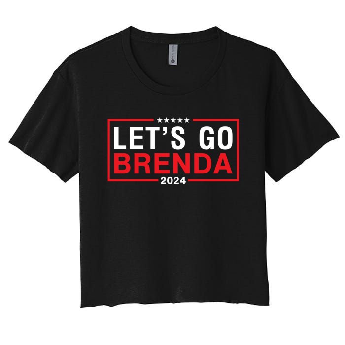 LetS Go Brenda Kamala 2024 Women's Crop Top Tee