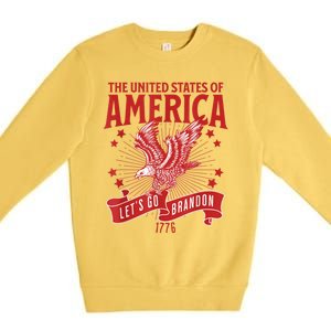 Let’s Go Brandon USA America Trump 2024 DeSantis 2024 Premium Crewneck Sweatshirt