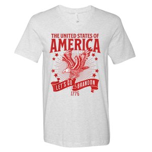 Let’s Go Brandon USA America Trump 2024 DeSantis 2024 V-Neck T-Shirt