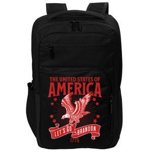 Let’s Go Brandon USA America Trump 2024 DeSantis 2024 Impact Tech Backpack