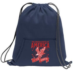 Let’s Go Brandon USA America Trump 2024 DeSantis 2024 Sweatshirt Cinch Pack Bag