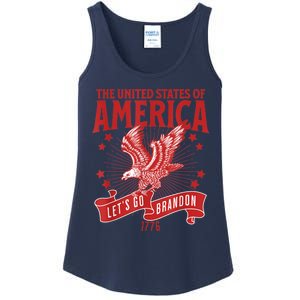 Let’s Go Brandon USA America Trump 2024 DeSantis 2024 Ladies Essential Tank