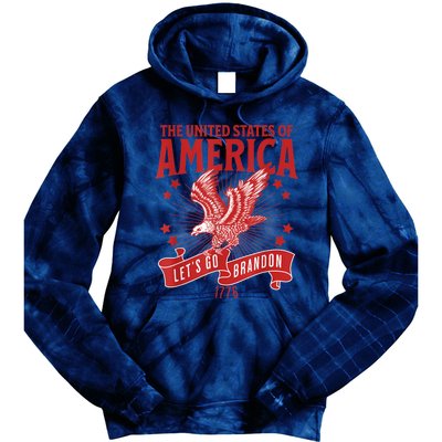 Let’s Go Brandon USA America Trump 2024 DeSantis 2024 Tie Dye Hoodie