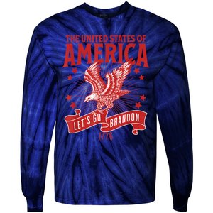 Let’s Go Brandon USA America Trump 2024 DeSantis 2024 Tie-Dye Long Sleeve Shirt