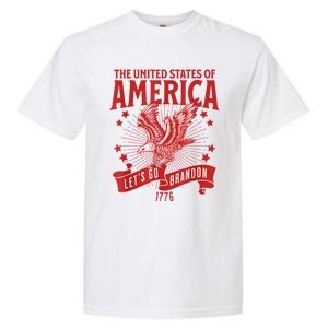 Let’s Go Brandon USA America Trump 2024 DeSantis 2024 Garment-Dyed Heavyweight T-Shirt