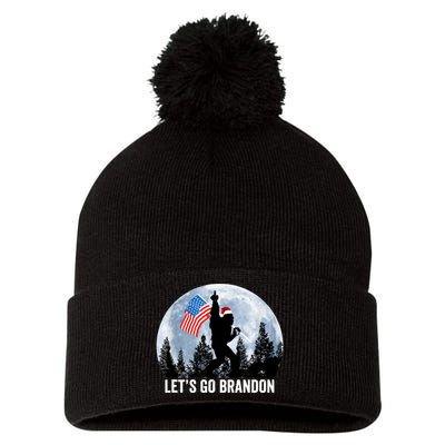 Let's Go Brandon Lets Go Brandon Lgb Fjb Anti Biden Pom Pom 12in Knit Beanie