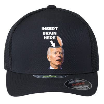 Let's Go Brandon Insert Brain Here Flexfit Unipanel Trucker Cap