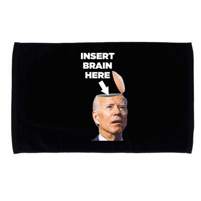 Let's Go Brandon Insert Brain Here Microfiber Hand Towel