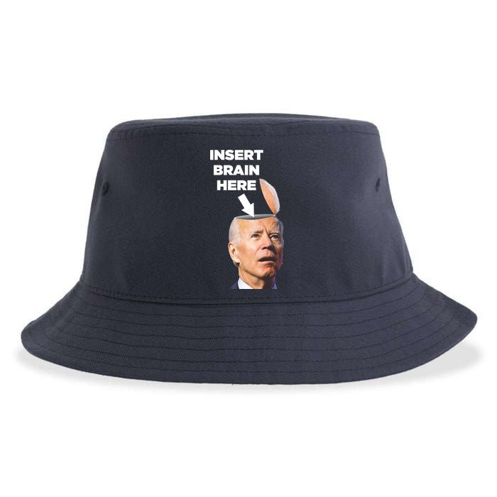 Let's Go Brandon Insert Brain Here Sustainable Bucket Hat