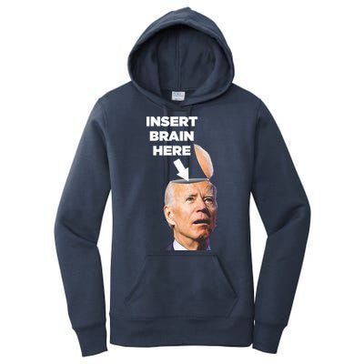 Let's Go Brandon Insert Brain Here Women's Pullover Hoodie