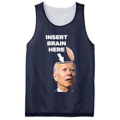 Let's Go Brandon Insert Brain Here Mesh Reversible Basketball Jersey Tank