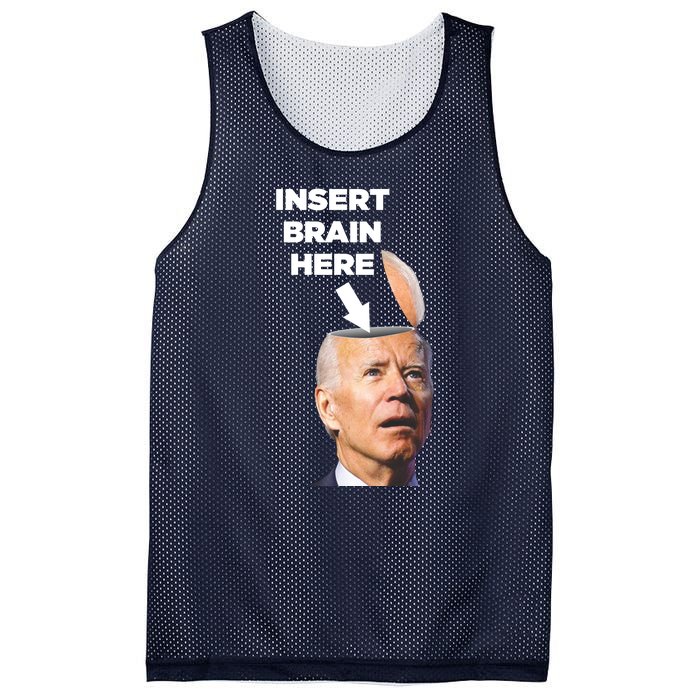 Let's Go Brandon Insert Brain Here Mesh Reversible Basketball Jersey Tank