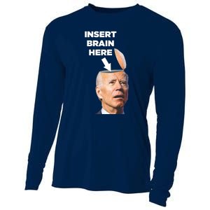 Let's Go Brandon Insert Brain Here Cooling Performance Long Sleeve Crew