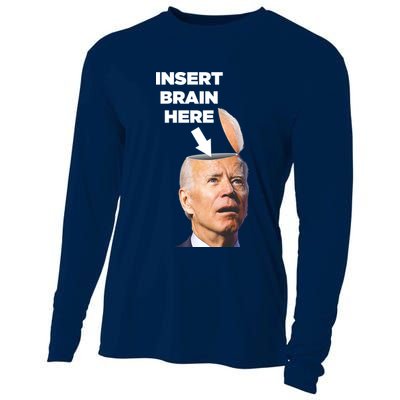 Let's Go Brandon Insert Brain Here Cooling Performance Long Sleeve Crew