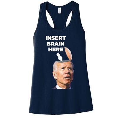 Let's Go Brandon Insert Brain Here Womens Tank Top