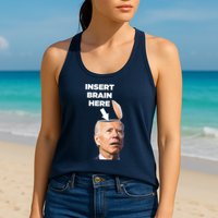 Let's Go Brandon Insert Brain Here Womens Tank Top