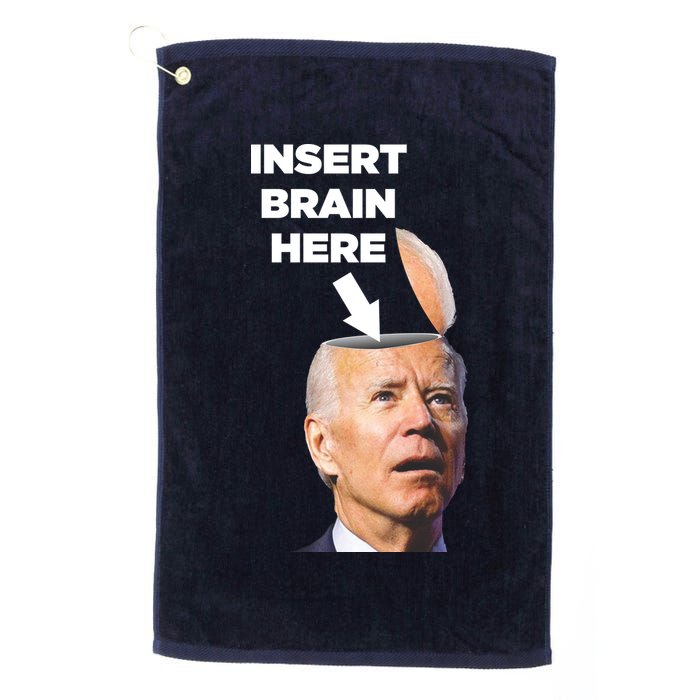 Let's Go Brandon Insert Brain Here Golf Towel