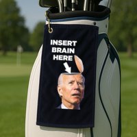 Let's Go Brandon Insert Brain Here Golf Towel