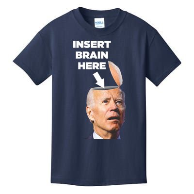 Let's Go Brandon Insert Brain Here Kids T-Shirt