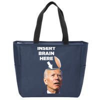 Let's Go Brandon Insert Brain Here Zip Tote Bag