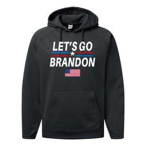 Lets Go Brandon Machado Stars And Strips LGB Performance Fleece Hoodie