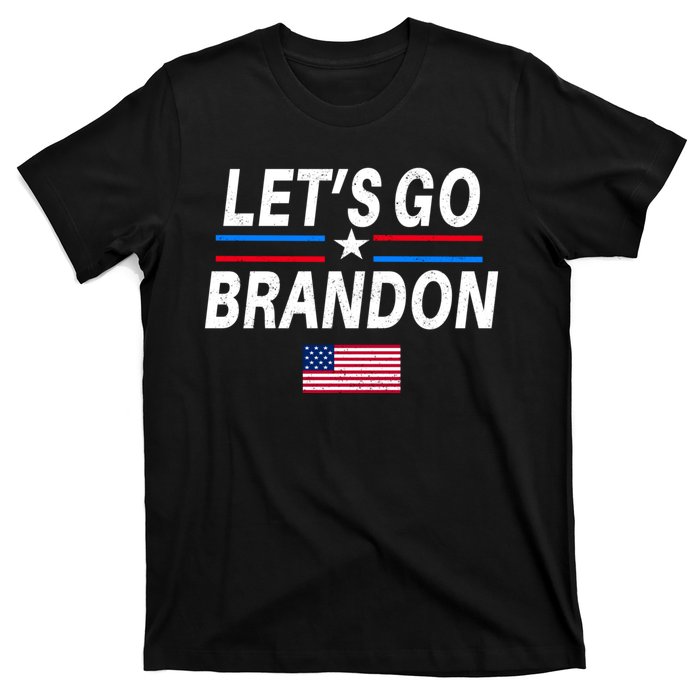 Lets Go Brandon Machado Stars And Strips LGB T-Shirt