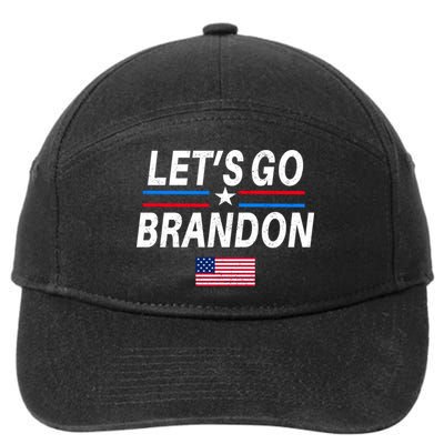 Lets Go Brandon Machado Stars And Strips LGB 7-Panel Snapback Hat