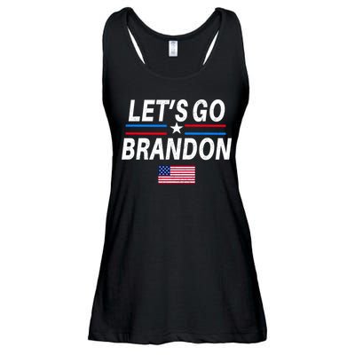 Lets Go Brandon Machado Stars And Strips LGB Ladies Essential Flowy Tank