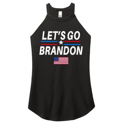 Lets Go Brandon Machado Stars And Strips LGB Women's Perfect Tri Rocker Tank