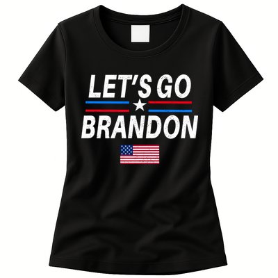 Lets Go Brandon Machado Stars And Strips LGB Womens T-Shirt