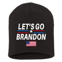 Lets Go Brandon Machado Stars And Strips LGB Short Acrylic Beanie