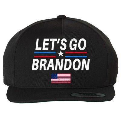Lets Go Brandon Machado Stars And Strips LGB Wool Snapback Cap