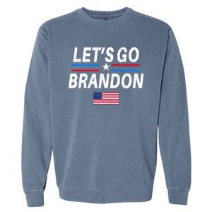 Lets Go Brandon Machado Stars And Strips LGB Garment-Dyed Sweatshirt