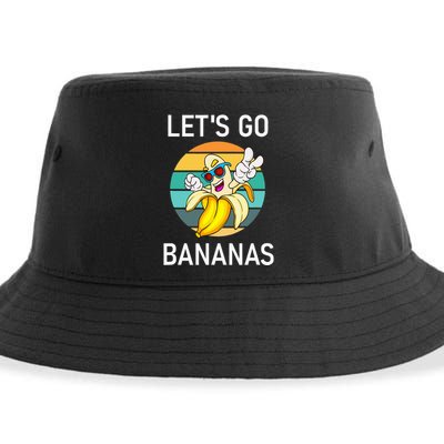 LetS Go Bananas Funny Jokes Sarcastic Sayings Sustainable Bucket Hat