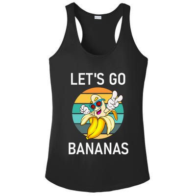LetS Go Bananas Funny Jokes Sarcastic Sayings Ladies PosiCharge Competitor Racerback Tank