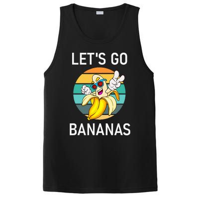 LetS Go Bananas Funny Jokes Sarcastic Sayings PosiCharge Competitor Tank