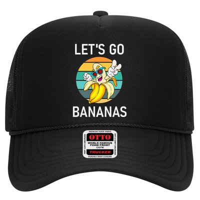 LetS Go Bananas Funny Jokes Sarcastic Sayings Trucker Hat