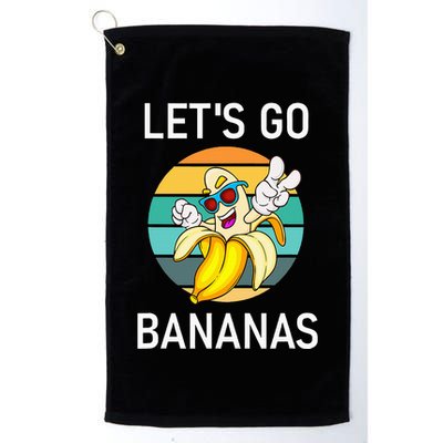 LetS Go Bananas Funny Jokes Sarcastic Sayings Golf Towel