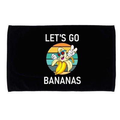 LetS Go Bananas Funny Jokes Sarcastic Sayings Microfiber Hand Towel