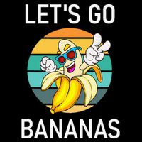 LetS Go Bananas Funny Jokes Sarcastic Sayings Zip Tote Bag